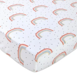 Fisher Price Fisher-Price® In The Clouds Crib Sheet In White Multi