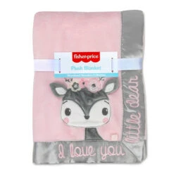 Fisher Price Fisher-Price® Woodland Wonders Blanket In Pink/Grey -Fisher Price Shop unnamed file 1304