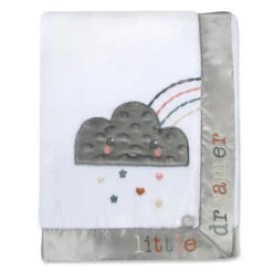 Fisher Price Fisher-Price® In The Clouds Blanket In White Grey