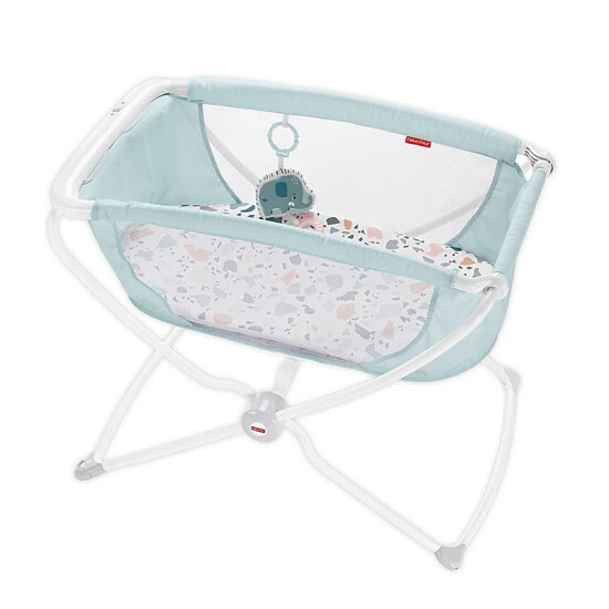 Fisher Price Fisher-Price® Rock With Me Bassinet Blue/white 1 Fisher Price Fisher-Price® Rock With Me Bassinet Blue/white