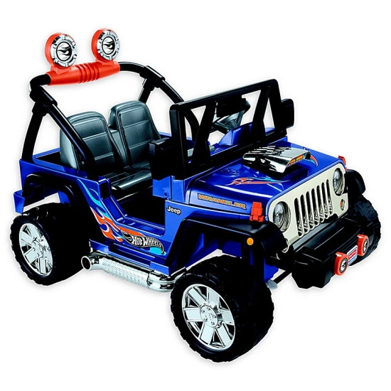 Fisher Price Fisher-Price® Power Wheels® Hot Wheels™ Jeep Wrangler Blue 1 Fisher Price Fisher-Price® Power Wheels® Hot Wheels™ Jeep Wrangler Blue