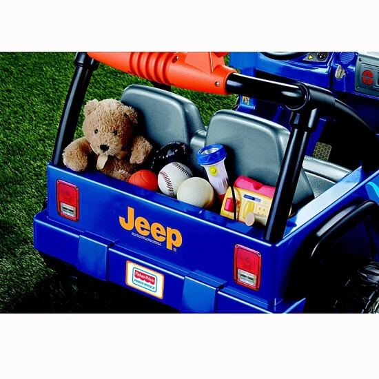 Fisher Price Fisher-Price® Power Wheels® Hot Wheels™ Jeep Wrangler Blue 5 Fisher Price Fisher-Price® Power Wheels® Hot Wheels™ Jeep Wrangler Blue - Image 5