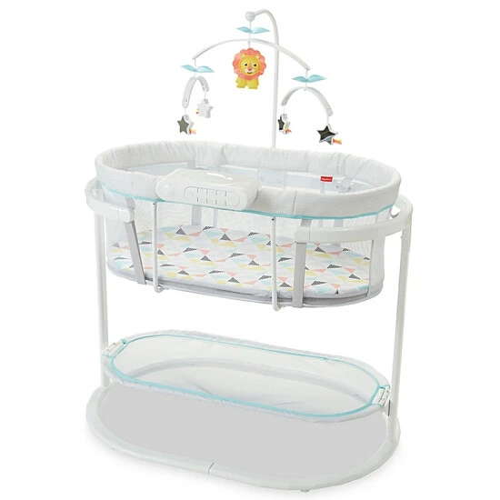 Fisher Price Fisher-Price® Soothing Motions™ Bassinet In Windmill Grey 1 Fisher Price Fisher-Price® Soothing Motions™ Bassinet In Windmill Grey