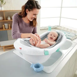 Fisher Price Fisher-Price® 4-in-1 Sling 'n Seat Bath Tub In Grey/Blue -Fisher Price Shop unnamed file 38