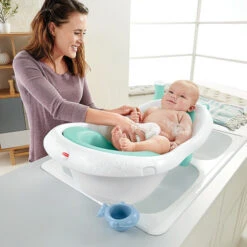 Fisher Price Fisher-Price® 4-in-1 Sling 'n Seat Bath Tub In Grey/Blue -Fisher Price Shop unnamed file 39