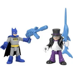 Fisher Price Fisher-Price Imaginext DC Super Friends Batman & The Penguin Figure Set For Preschool Kids Multicolor