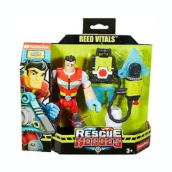 Fisher Price Fisher-Price Rescue Heroes Reed Vitals, 6-Inch Figure With Accessories Multicolor