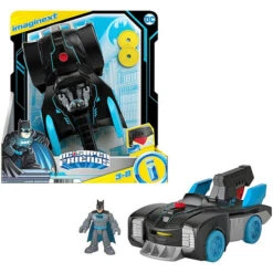 Fisher Price Fisher-Price Imaginext DC Super Friends Batmobile, Transforming Vehicle W/ Light-up Figure Multicolor