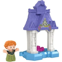 Fisher Price Fisher-Price Little People - Disney Frozen Anna In Arendelle Portable Playset With Figure Multicolor
