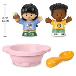 Fisher Price Fisher-Price Little People Figure Set - Includes 2 Little People Figures, Bowl & Spoon Multicolor