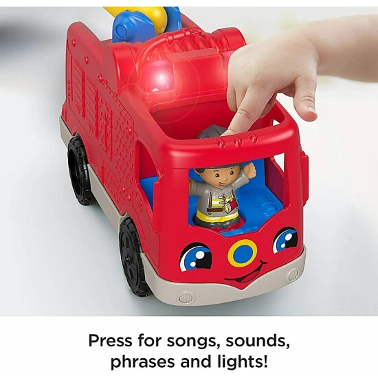 Fisher Price Fisher-Price Little People Helping Others Fire Truck, Musical Toy Fire Engine With Figures Multi 2 Fisher Price Fisher-Price Little People Helping Others Fire Truck, Musical Toy Fire Engine With Figures Multi - Image 2