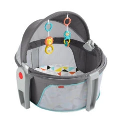 Fisher Price Fisher-Price Portable Bassinet And Play Area With Toys, On-the-Go Baby Dome, Windmill Multicolor