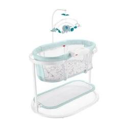 Fisher Price Fisher-Price Soothing Motions Bassinet, Pacific Pebble With Frustration-Free Packaging Multicolor