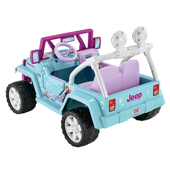 Fisher Price Fisher-Price® Power Wheels® Disney Frozen Jeep® Wrangler Blue 2 Fisher Price Fisher-Price® Power Wheels® Disney Frozen Jeep® Wrangler Blue - Image 2