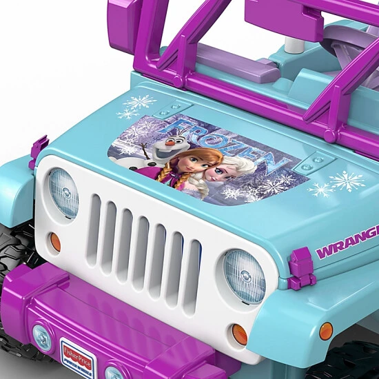 Fisher Price Fisher-Price® Power Wheels® Disney Frozen Jeep® Wrangler Blue 4 Fisher Price Fisher-Price® Power Wheels® Disney Frozen Jeep® Wrangler Blue - Image 4